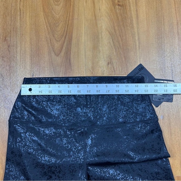90 Degree By Reflex Women’s Black Shimmer Leggings Size L - Picture 6 of 10